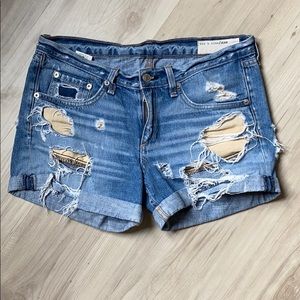 rag & bone Rebel distressed boyfriend shorts